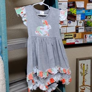 Child's grey bunny dress